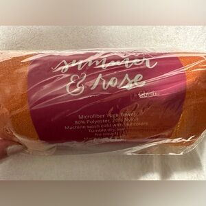 Summer & Rose Vibrant Orange Yoga Towel